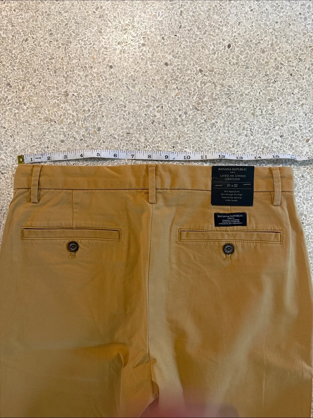 Banana Republic Slim Tapered Fit European style Chino Pants BNWT 31 x 29